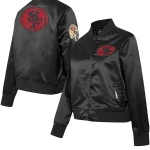 San Francisco 49ers Black Satin Jacket