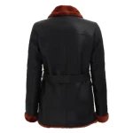 Women’s Premium Black Shearling Coat