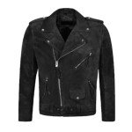 Men’s Real Suede Trucker Jacket