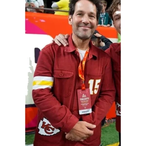 Super Bowl LIX Paul Rudd Red Jacket