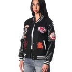 The Wild Collective Kansas City Chiefs Black Varsity Sparkle Jacket