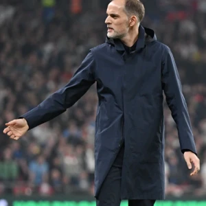Thomas Tuchel Blue Hooded Coat