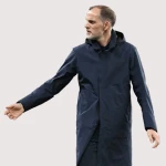 Thomas Tuchel Blue Hooded Coat