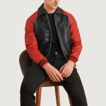 Mens Leather Varsity Jacket