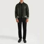 Mens Leather Varsity Jacket