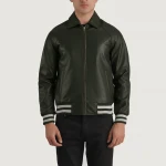 Mens Leather Varsity Jacket