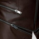 Womens Brown Bitter Leather Jacket