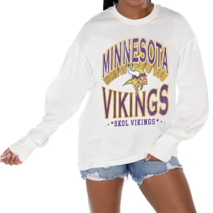 Women's Minnesota Vikings White Shirt