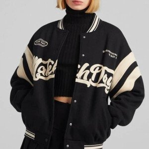 Women's Premium Cotton Varsity Jacket