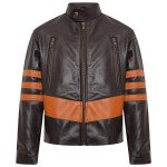 X-Men Wolverine Brown Leather Jacket