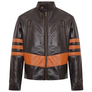 X-Men Wolverine Brown Leather Jacket