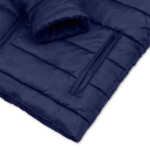 Wilfred Mens Blue Sherpa-Lined Hooded Puffer Jacket