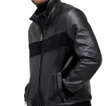 Men’s Lambskin Leather Jacket in Black