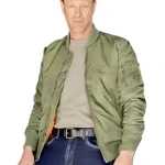 Aaron Eckhart The Bricklayer Satin Bomber Jacket