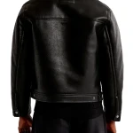 Abercrombie Cropped Leather Aviator Jacket