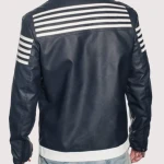 American Idol S23 Desmond Roberts Striped Leather Jacket