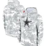 Arctic Camo Dallas Cowboys Salute to Service Club Hoodie