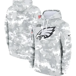 Arctic Camo Philadelphia Eagles Salute to Service Hoodie