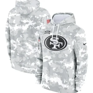 Arctic Camo San Francisco 49ers Salute to Service Club Hoodie