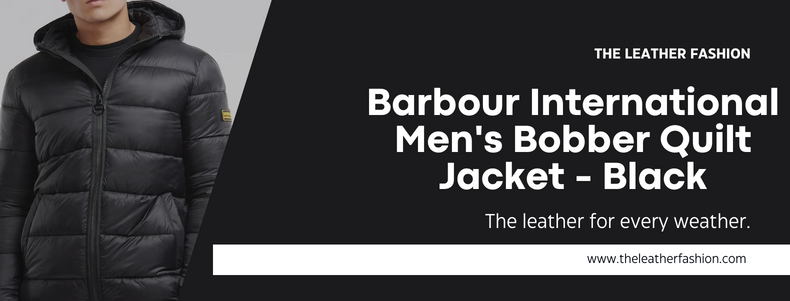 Barbour International Men's Bobber Quilt Jacket - Black