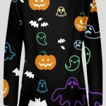 Halloween 2023 Black Spooky Sweatshirt