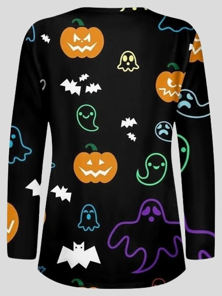 Halloween 2023 Black Spooky Sweatshirt