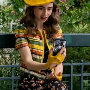 Lily Collins Emily In Paris S02 Yellow Jacket