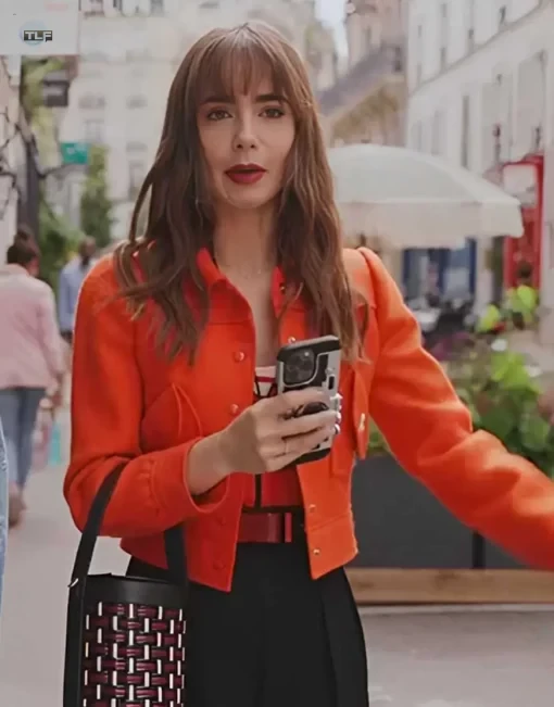 Emily Cooper Emily In Paris S03 Orange Jacket