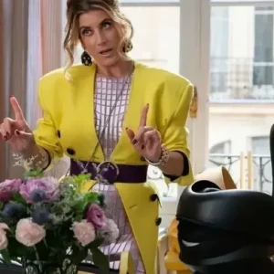 Kate Walsh Emily In Paris S03 Yellow Coat