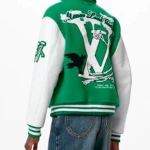 Men's Louis Vuitton Green Varsity Jacket