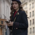 Emily In Paris Lily Collins Wool Peacoat