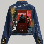 Star boy Printed Denim Jacket