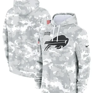 Buffalo Bills Arctic Camo Salute to Service Hoodie