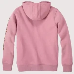 Pink Carhartt Sleeve Logo Hoodie