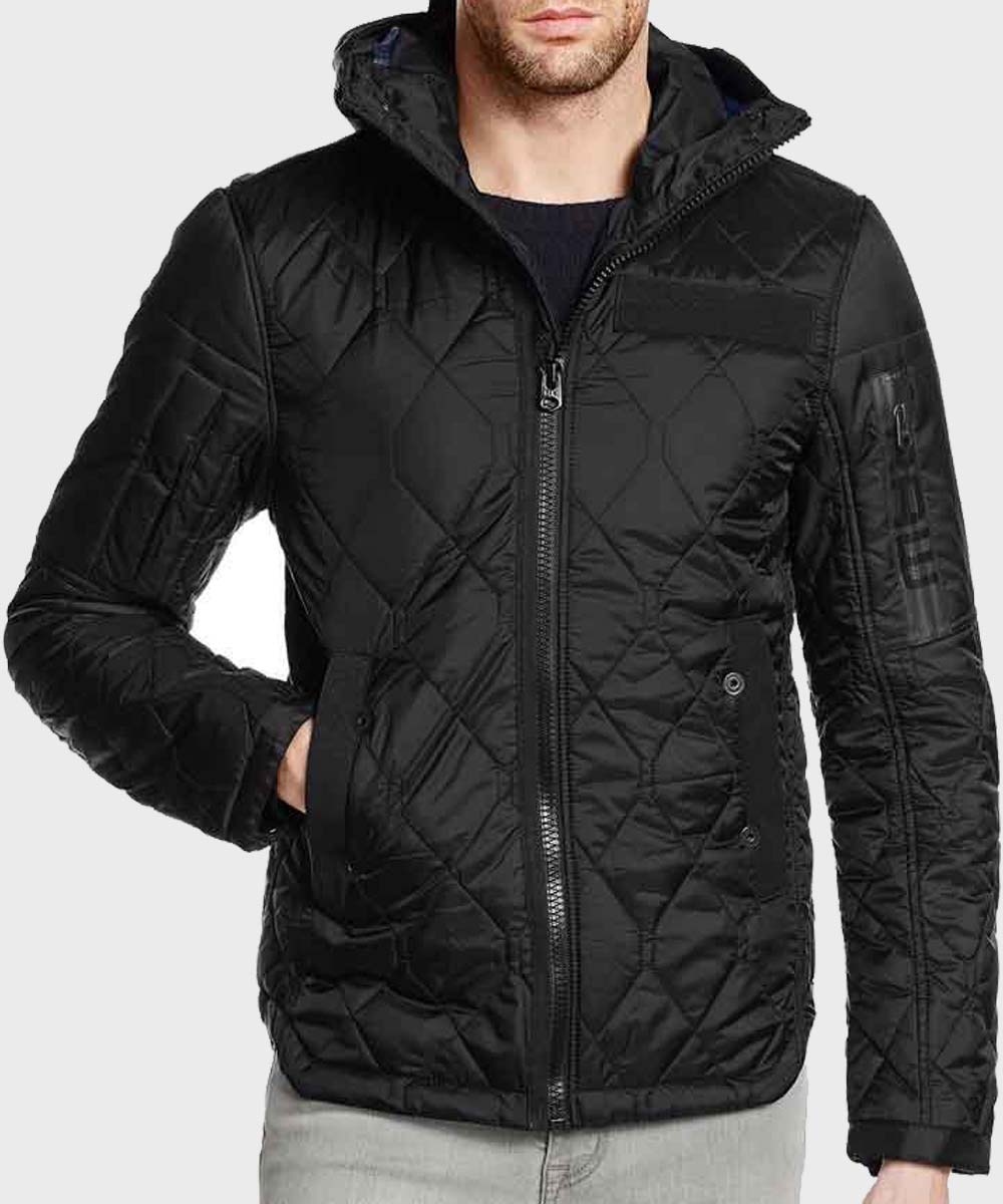 Chicago P.D. Season 8 Officer Kevin Atwater Quilted Black Jacket