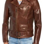 Cowhide Leather Moto Jacket