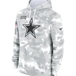 Arctic Camo Dallas Cowboys Salute to Service Club Hoodie