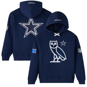 Dallas Cowboys OVO Navy Icon Team Pullover Hoodie