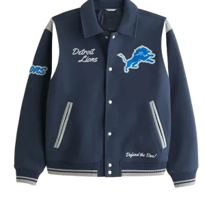 Detroit Lions Varsity Bomber Jacket