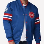 Detroit Pistons Starter Satin Full-Snap Jacket