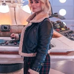 Doctor Who S14 Ruby Sunday Shearling Leather Jacket