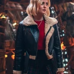 Doctor Who S14 Ruby Sunday Shearling Leather Jacket