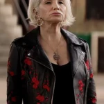 Ellen Barkin Animal Kingdom S03 Black Leather Jacket