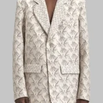 Emily in Paris S04 Samuel Arnold Printed Tulle Blazer