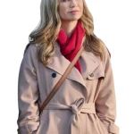 Fiona Gubelmann Tis the Season to Be Irish 2024 Beige Coat