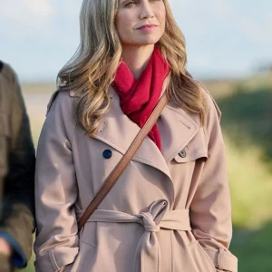 Fiona Gubelmann Tis the Season to Be Irish 2024 Beige Coat