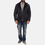 Furcliff Double Face Shearling Leather Coat