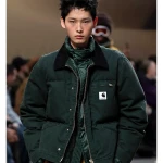 FW25 Sacai Carhartt Green Puffer Jacket