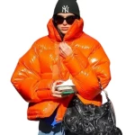 Dua Lipa’s Orange Puffer Jacket