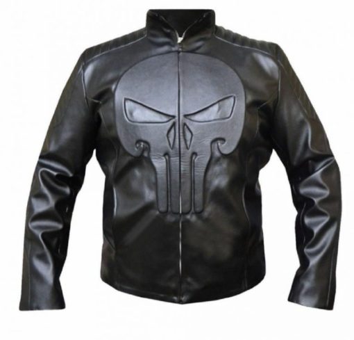 The Punisher Thomas Jane Black Skull Jacket